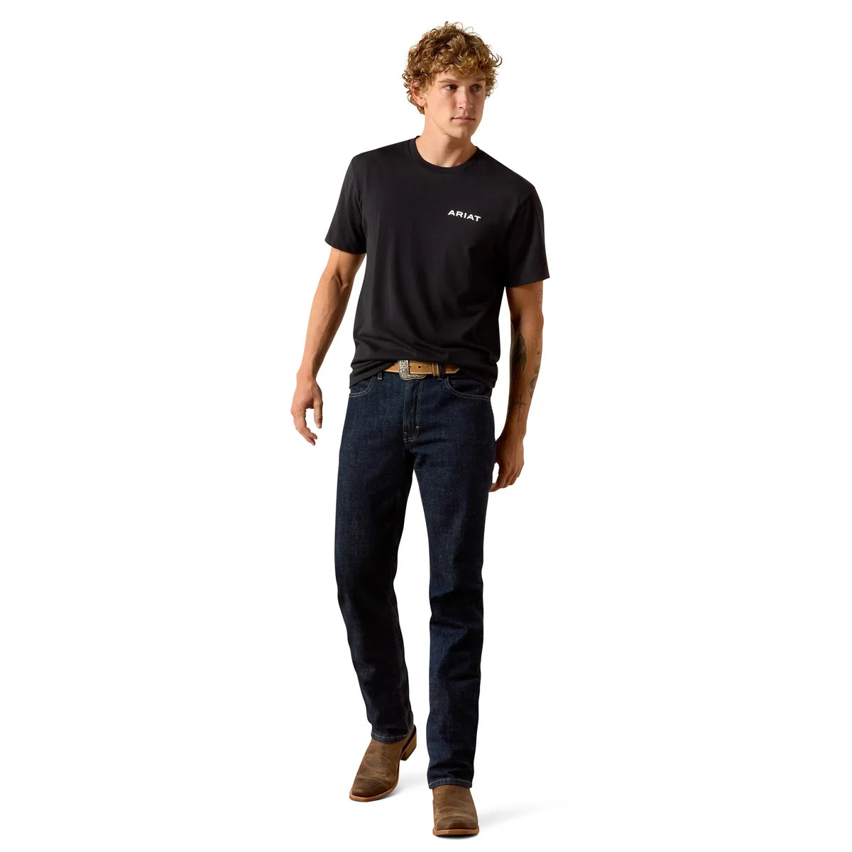 Ariat Mens Stipple Steer SS Tee