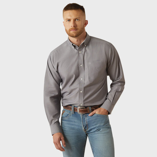 Ariat Mens Wrinkle Free Solid LS Shirt