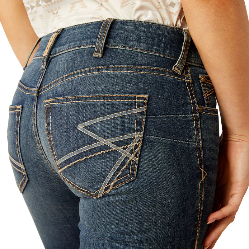 Ariat Womens Mid Rise Boot Cut Sonia Stretch Jeans
