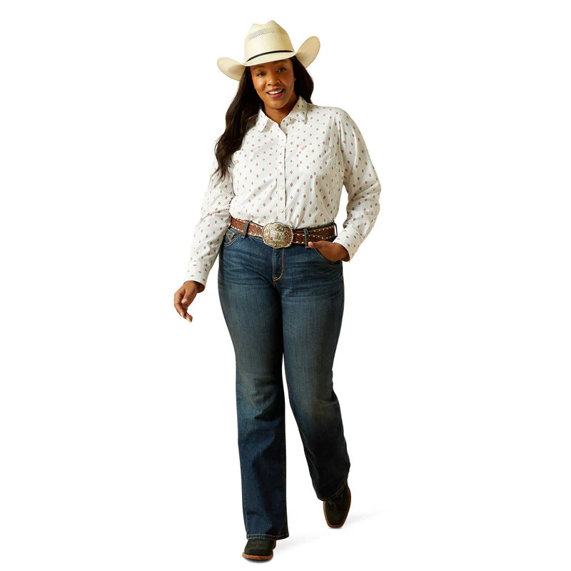 Ariat Womens Mid Rise Boot Cut Sonia Stretch Jeans