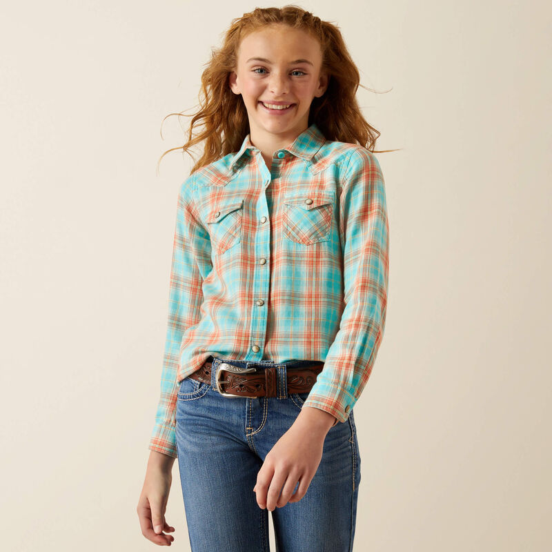 Ariat Girls Edan Snap Long Sleeved Shirt