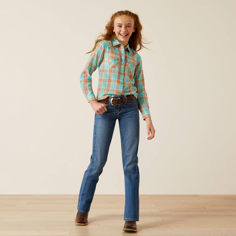 Ariat Girls Edan Snap Long Sleeved Shirt