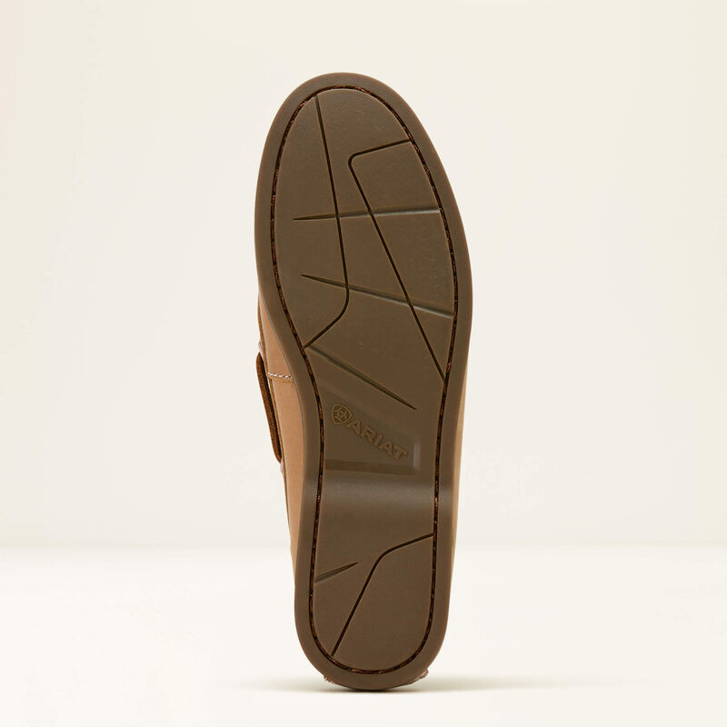 Ariat Womens Antigua Boat Shoe in Natural Tan