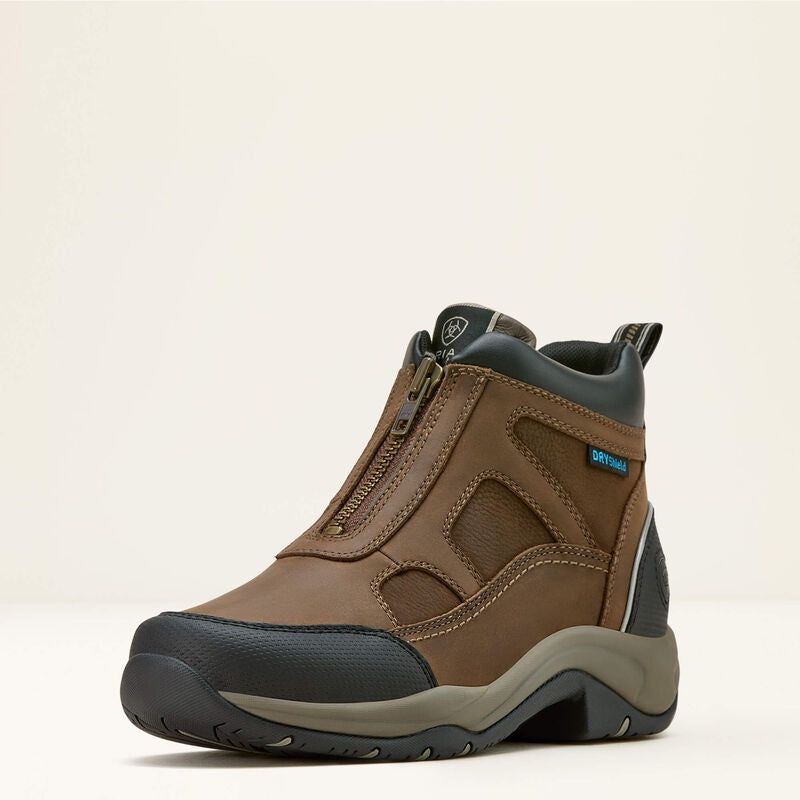 Ariat Womens Terrain Zip Waterproof H20 Boot in Palm Brown