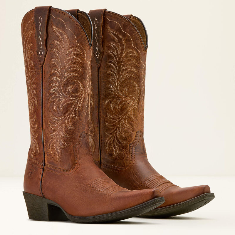 Ariat Womens Heritage X Toe Stretchfit in Rich Oak