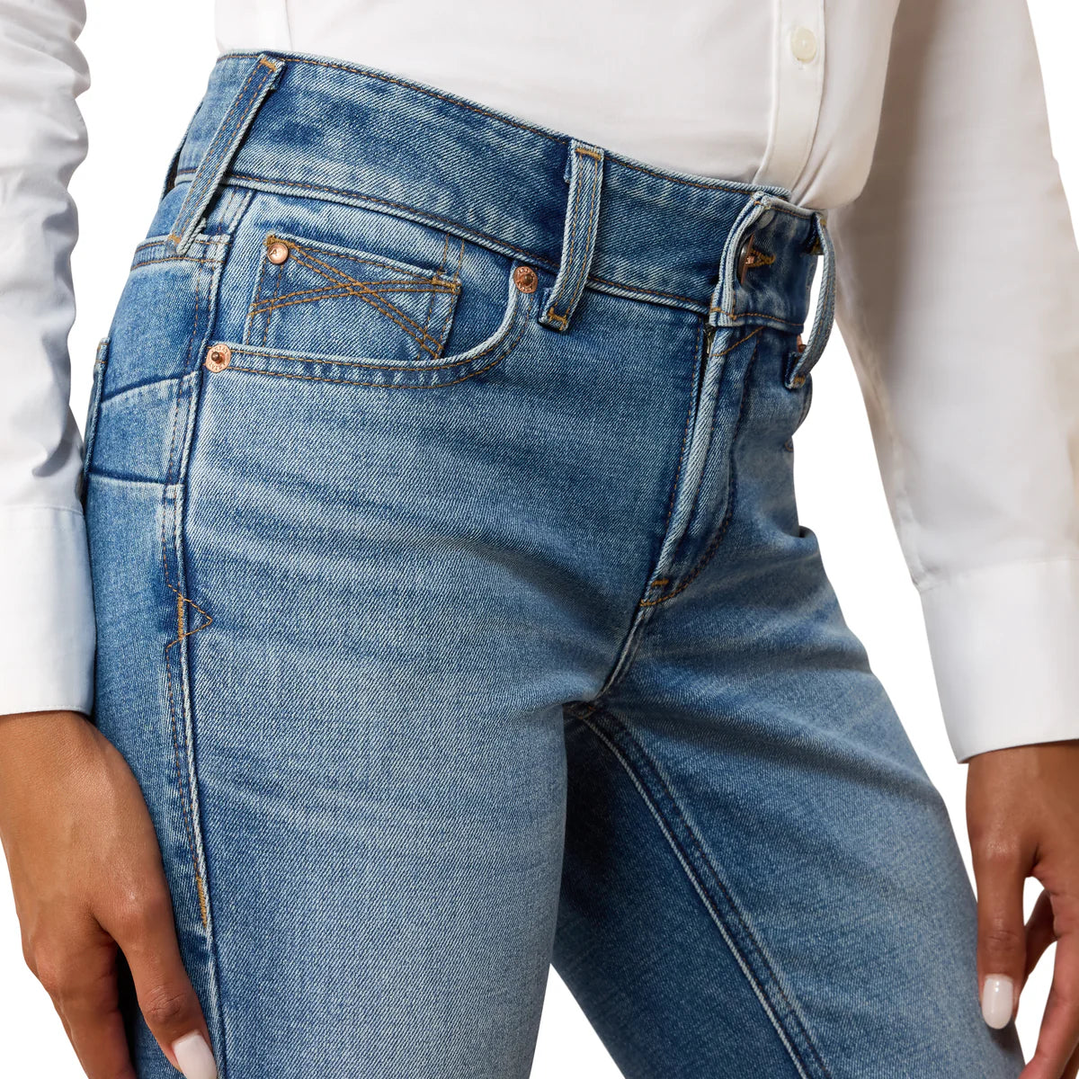 Ariat Womens Prefect Rise Nayelli Boot Cut Jeans in Panama