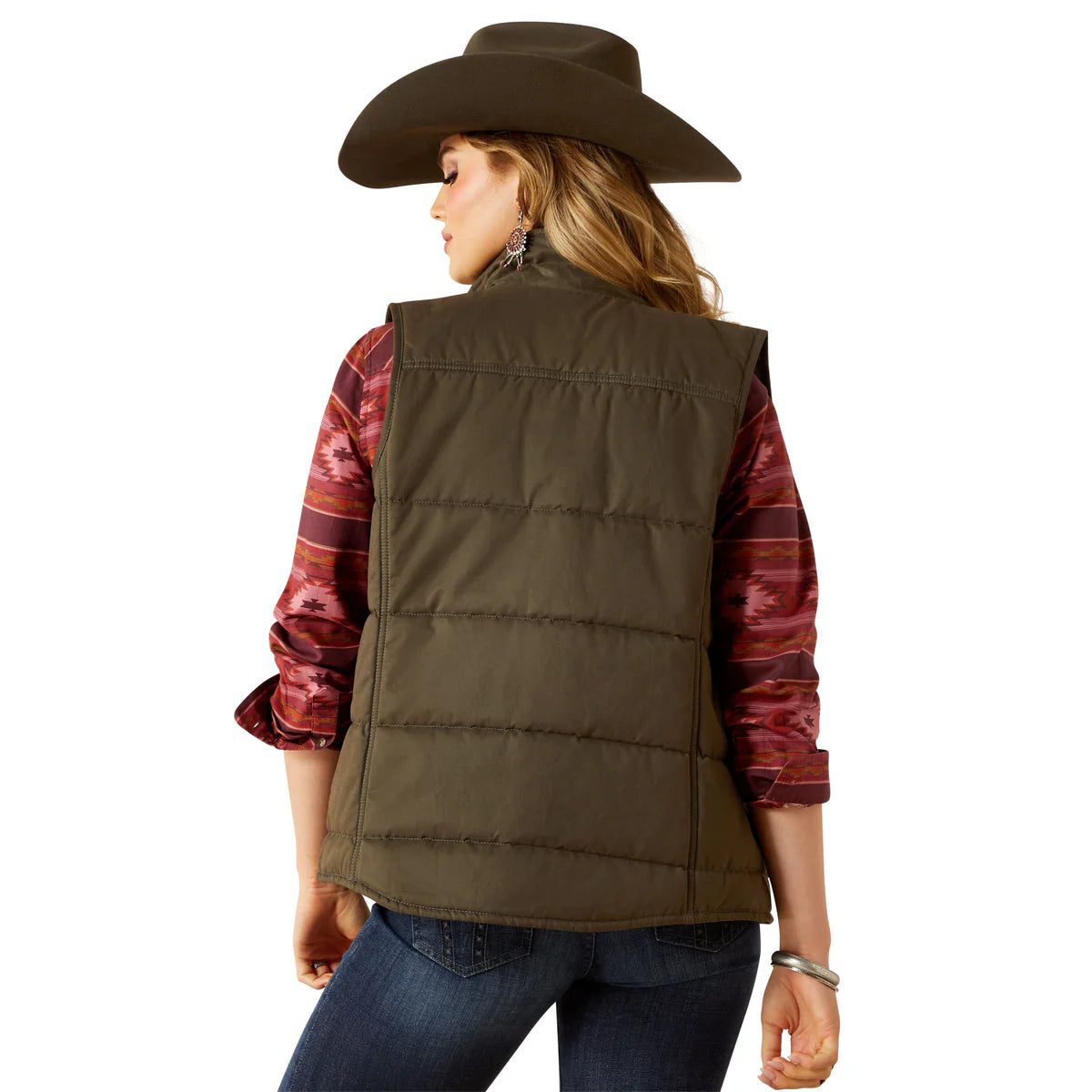 Ariat Womens Grizzly Quilted Vest Earth