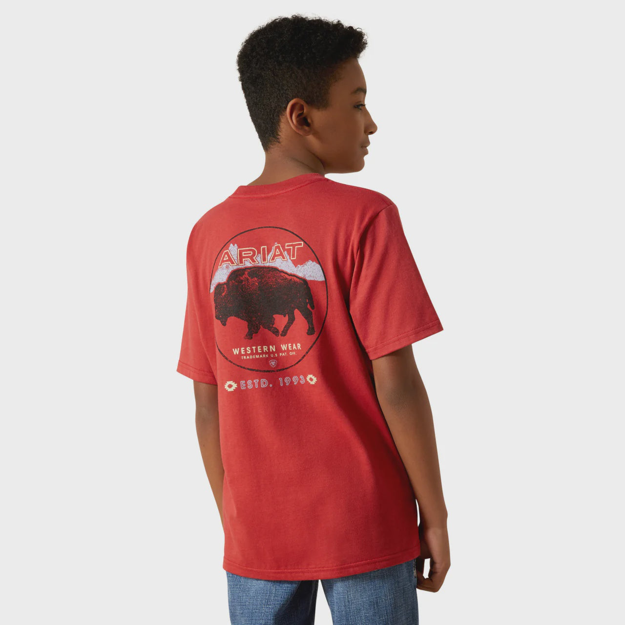 Ariat Boys Patriot Buffalo Coin SS Tee