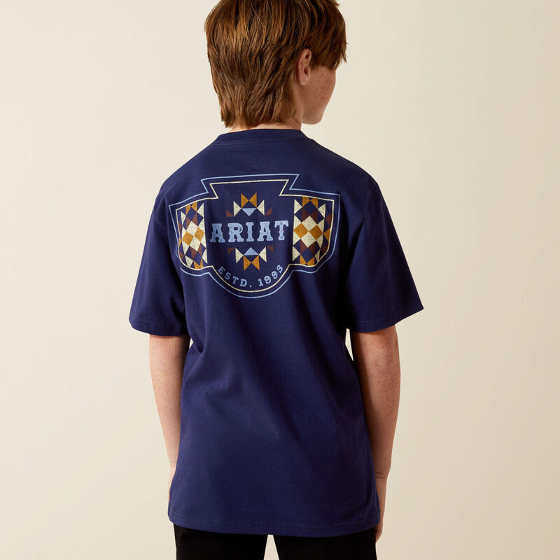 Ariat Boys Woven West SS Tee