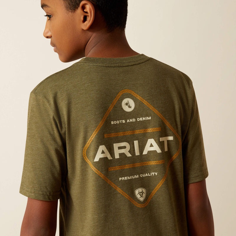 Ariat Boys Roped Diamond SS Tee