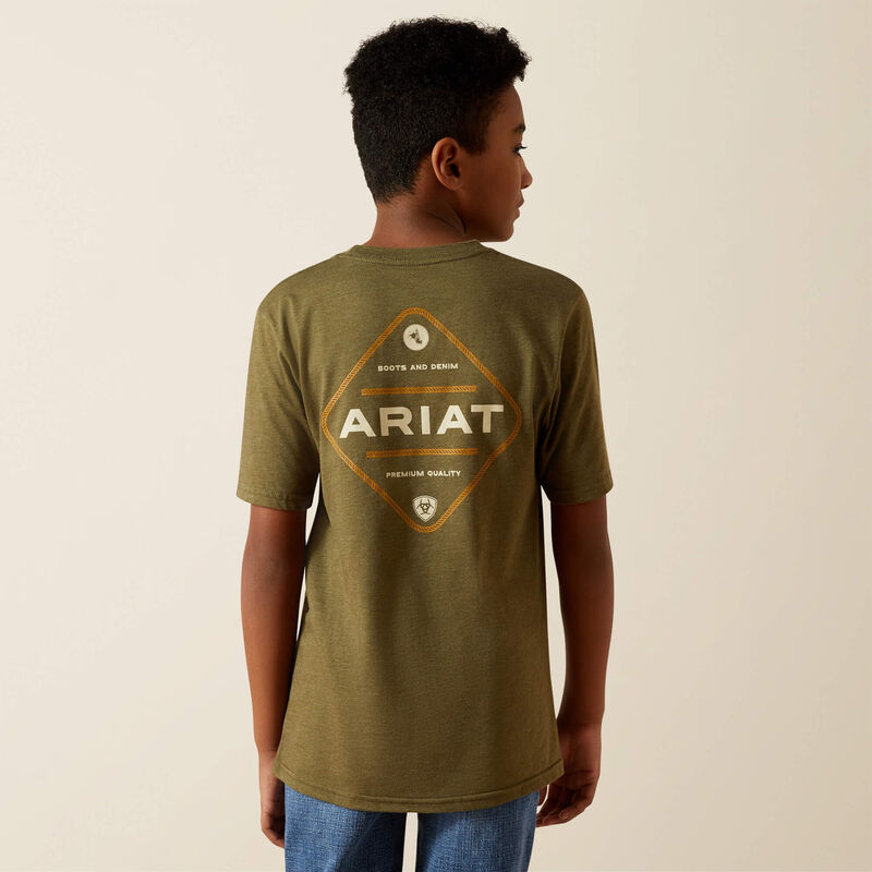 Ariat Boys Roped Diamond SS Tee