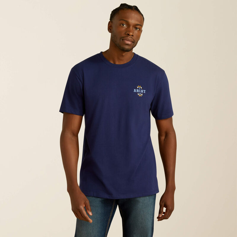 Ariat Mens Woven West SS Tee
