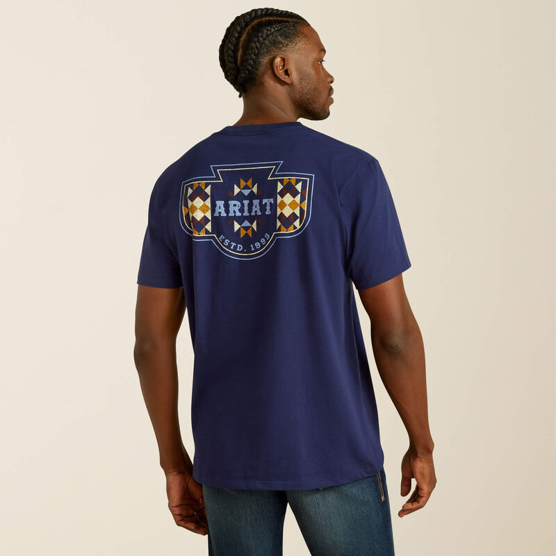 Ariat Mens Woven West SS Tee