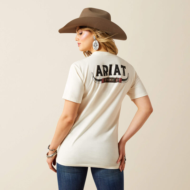 Ariat Womens Bull Horns SS Tee