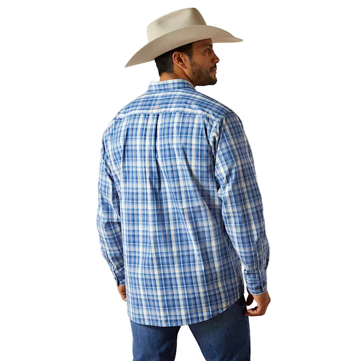 Ariat Mens Pro Series Soloman LS Shirt in Royal Blue