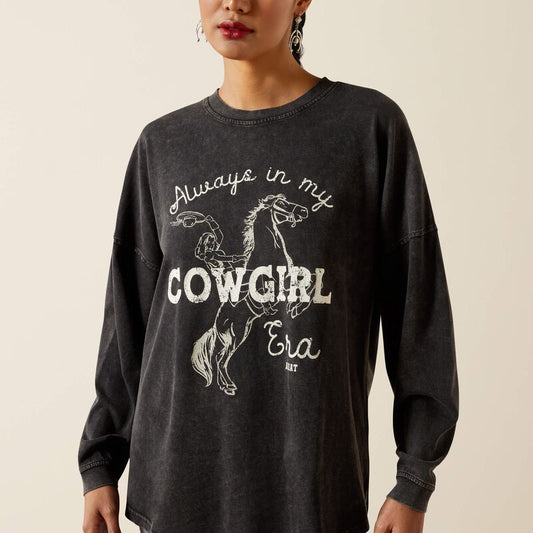 Ariat Womens Canvas Oversized LS Tee
