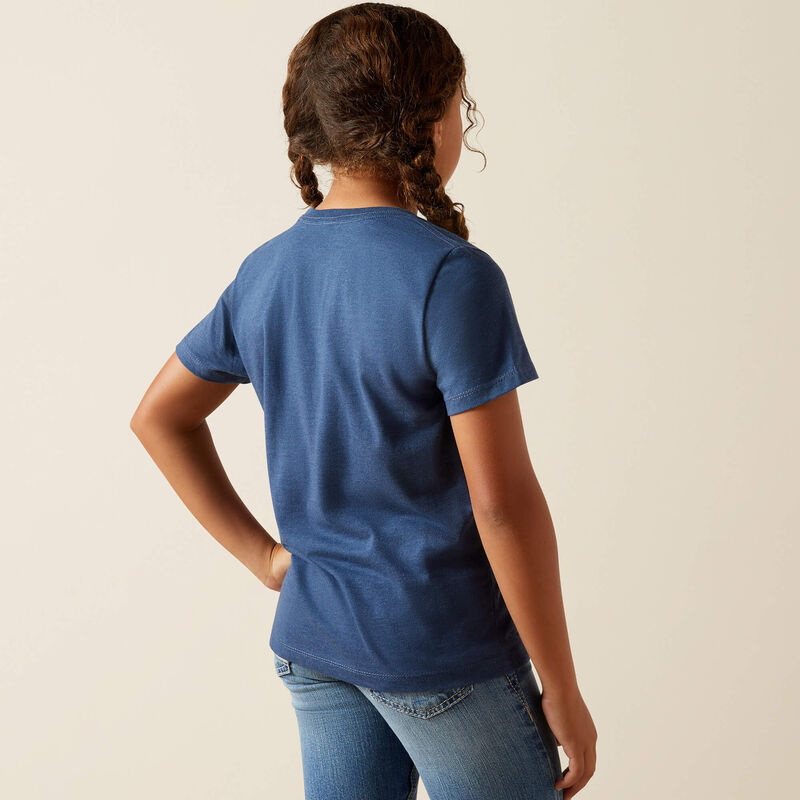 Ariat Girls Bull Night Sky SS Tee