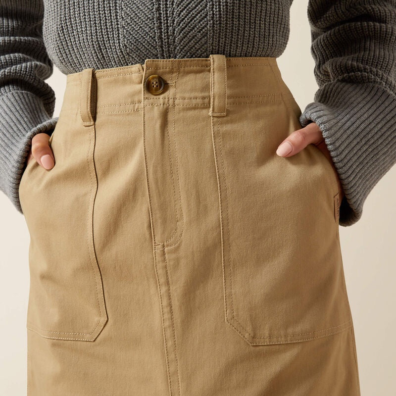 Ariat Womens Broughton Skirt in French Khaki