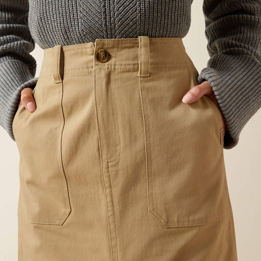 Ariat Womens Broughton Skirt in French Khaki
