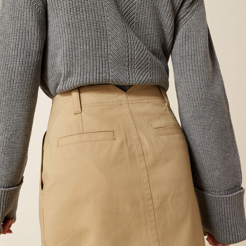 Ariat Womens Broughton Skirt in French Khaki