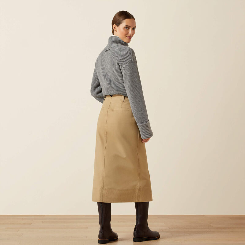 Ariat Womens Broughton Skirt in French Khaki