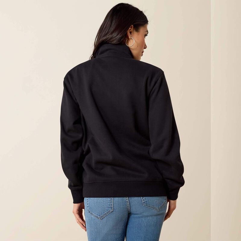Ariat Womens Foundation Logo 1/2 Zip Sweatshirt