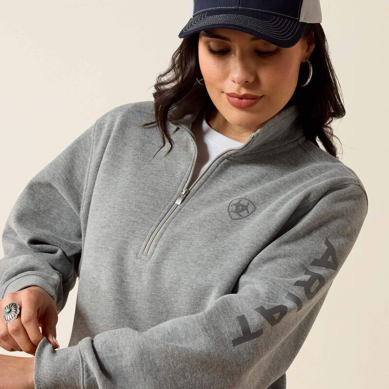 Ariat Womens Foundation Logo 1/2 Zip Sweatshirt