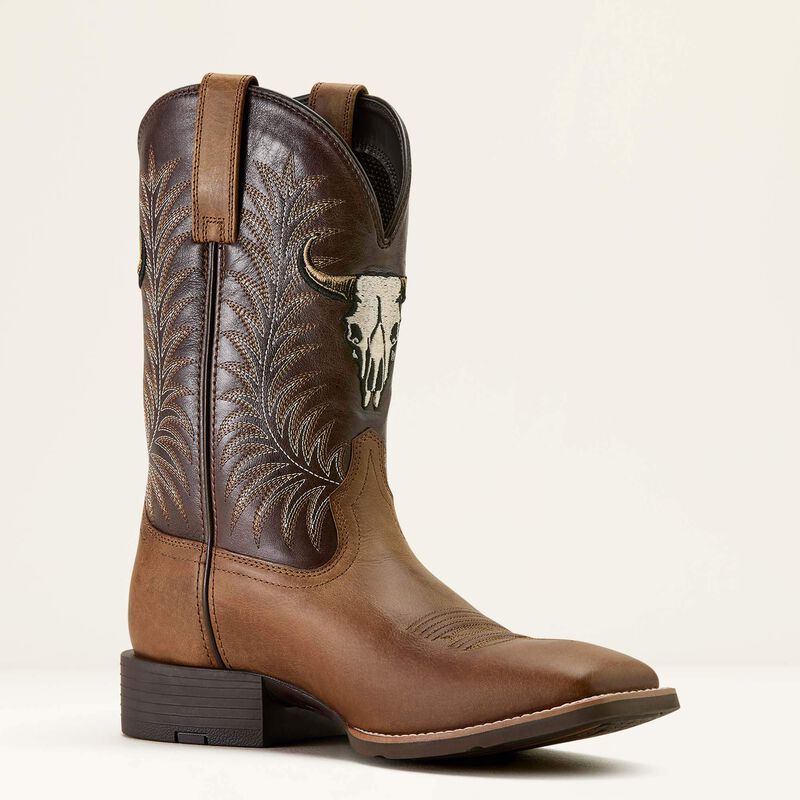 Ariat Mens Sport Steer Skull Boots