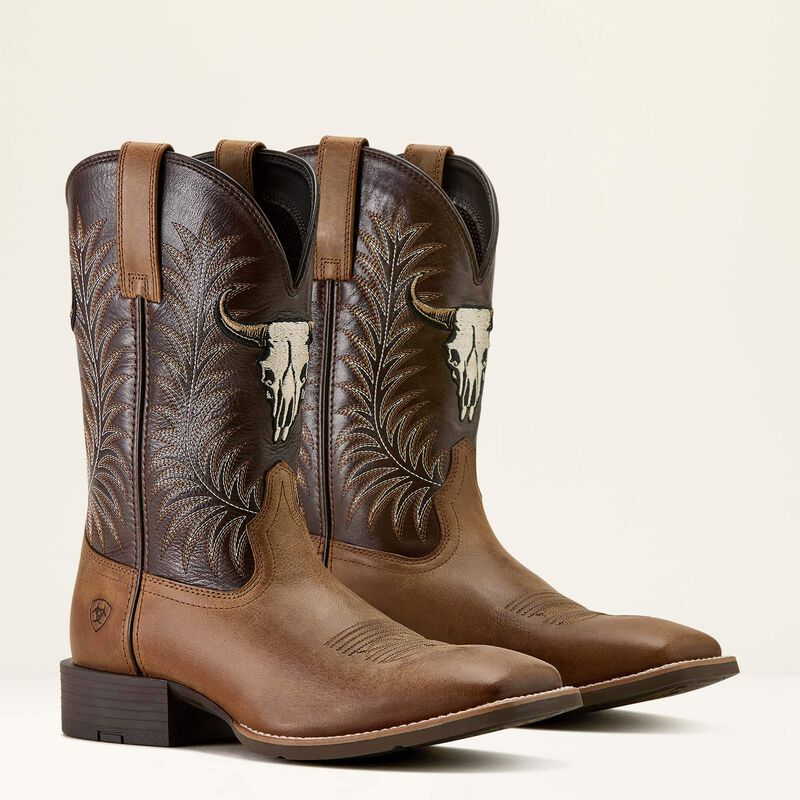 Ariat Mens Sport Steer Skull Boots