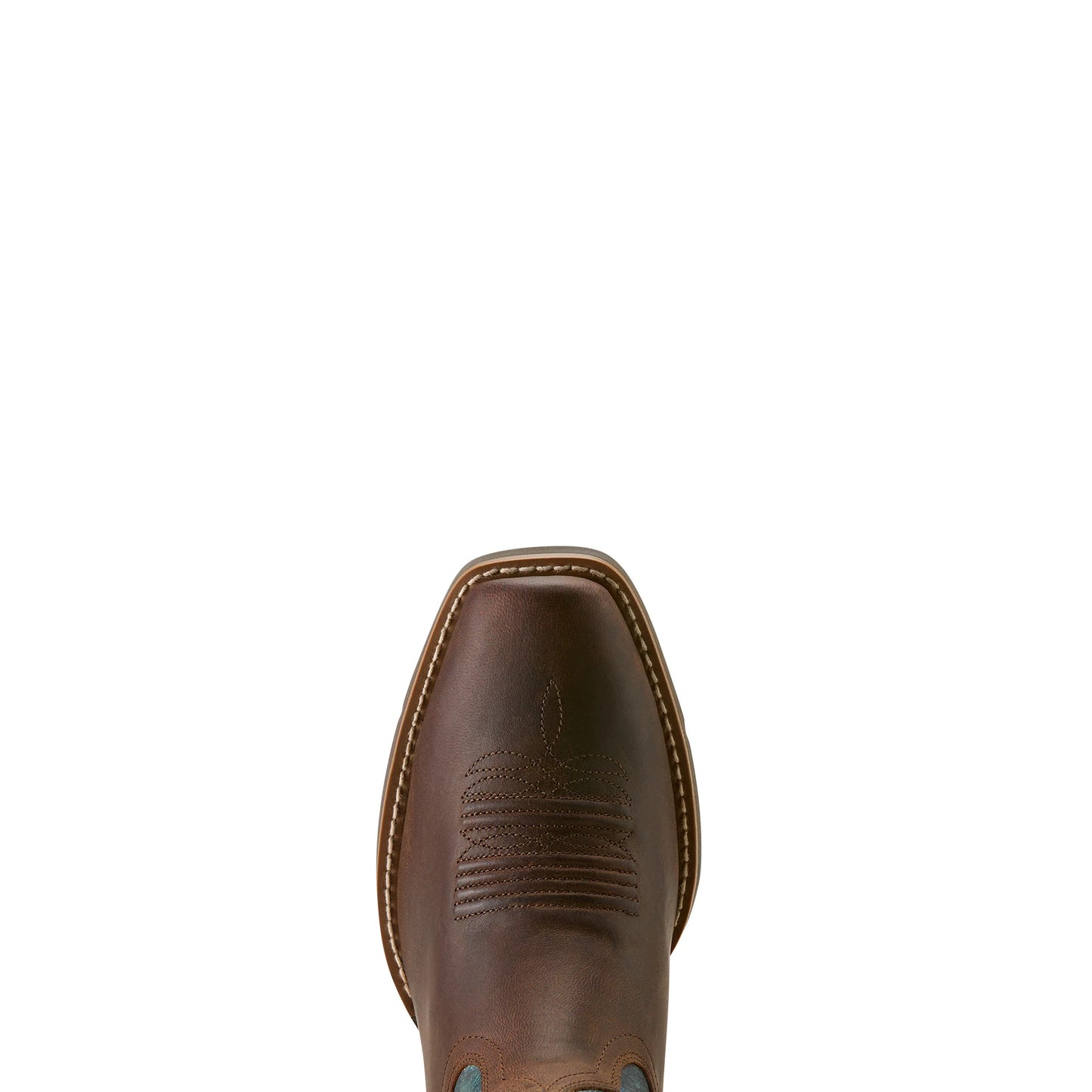 Ariat Womens Round Up Narrow Cutter Toe in Sassy Brown/Ocean wave