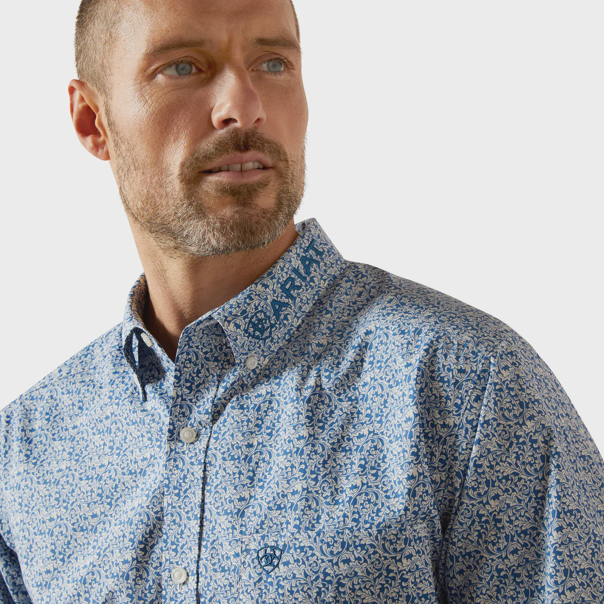 Ariat Mens Team Parks Fitted L/S Shirt