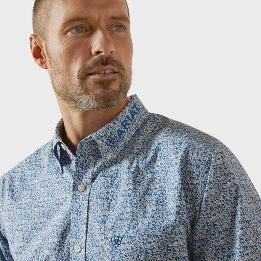 Ariat Mens Team Parks Fitted L/S Shirt