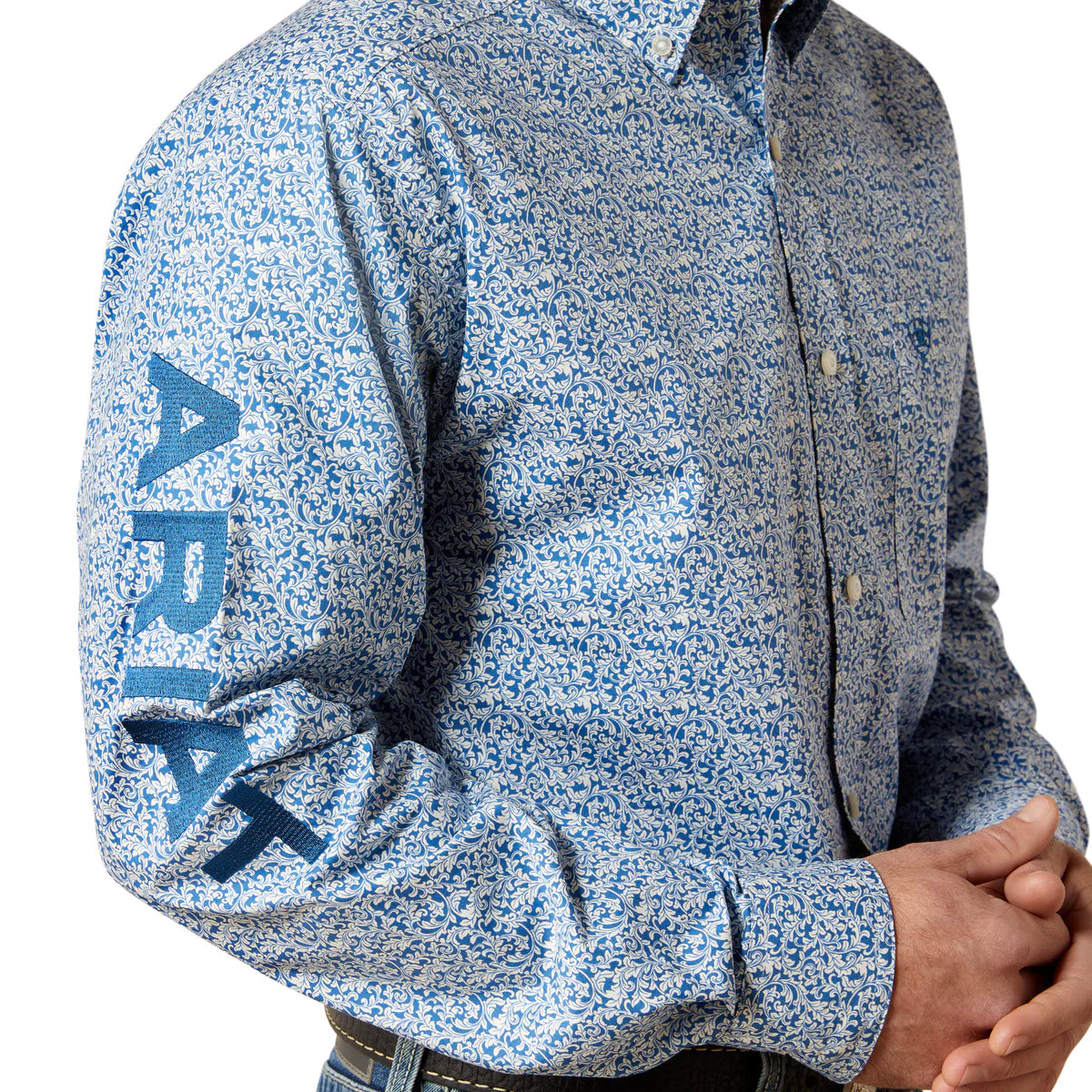 Ariat Mens Team Parks Fitted L/S Shirt