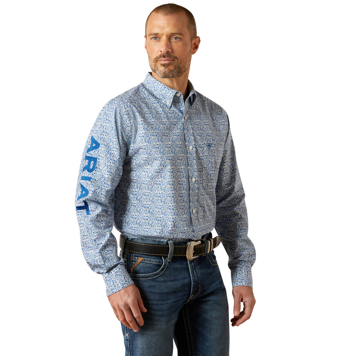 Ariat Mens Team Parks Fitted L/S Shirt