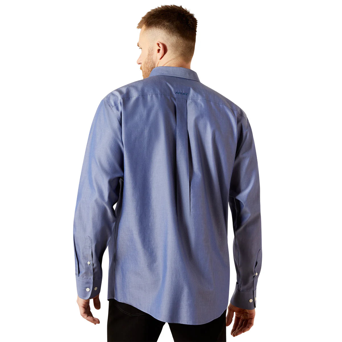 Ariat Mens W/F Solid Pinpoint Oxford L/S Shirt