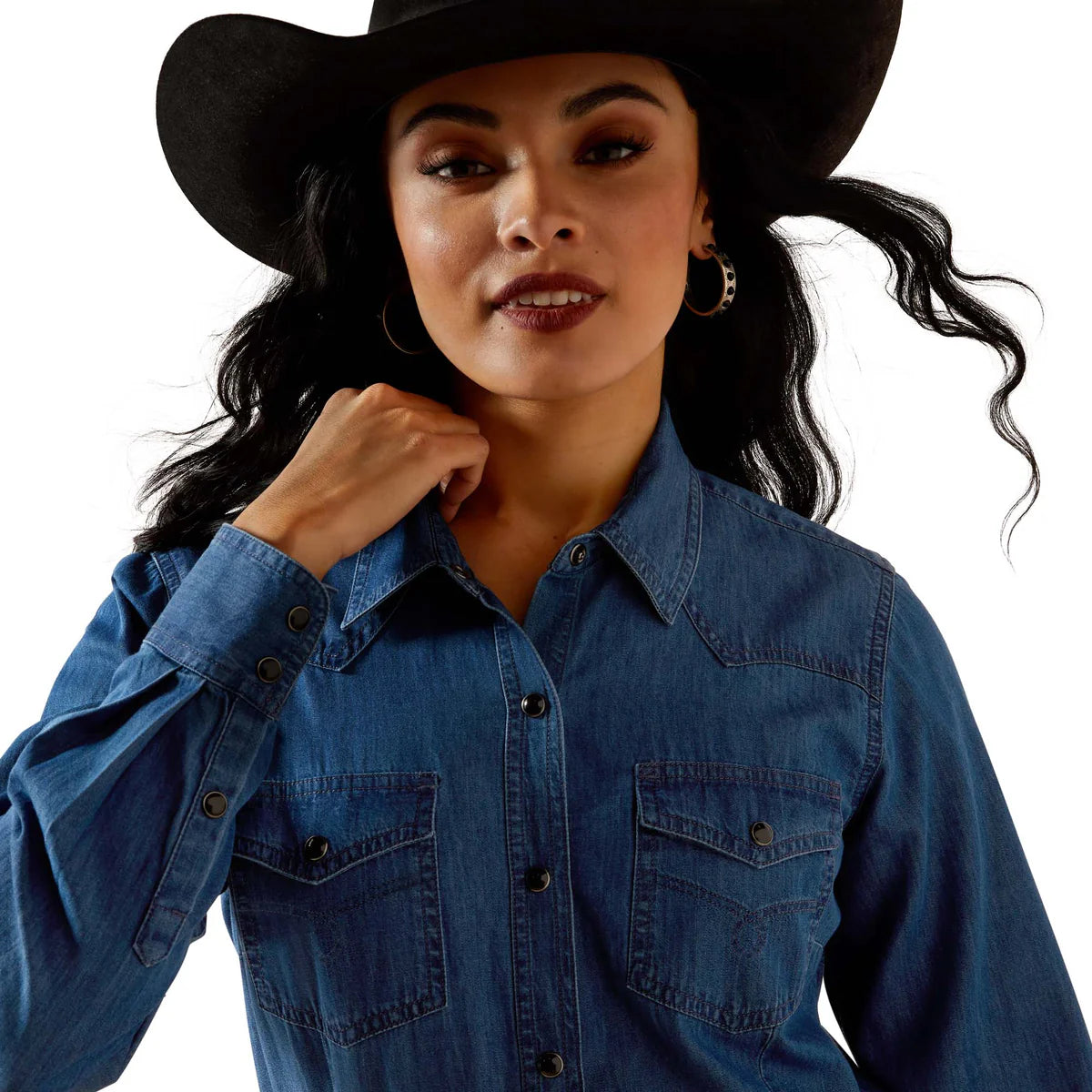 Ariat Womens True Blue Snap L/S Shirt