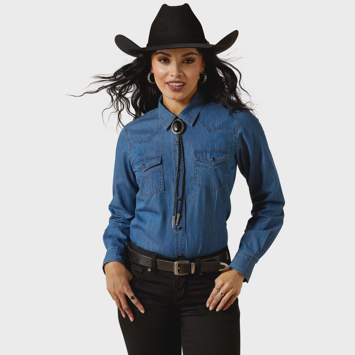 Ariat Womens True Blue Snap L/S Shirt
