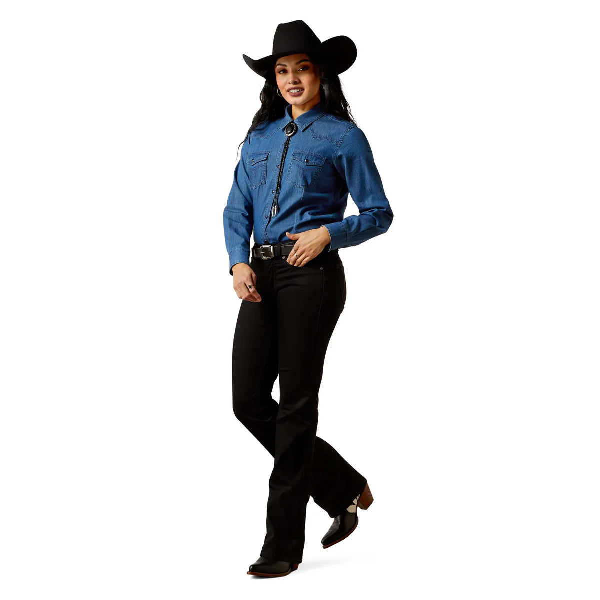 Ariat Womens True Blue Snap L/S Shirt