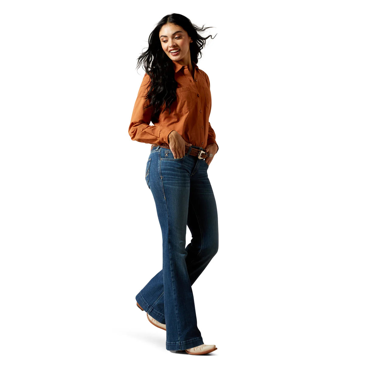 Ariat Womens Perfect Rise Leslie Slim Trouser Jeans in Vermont