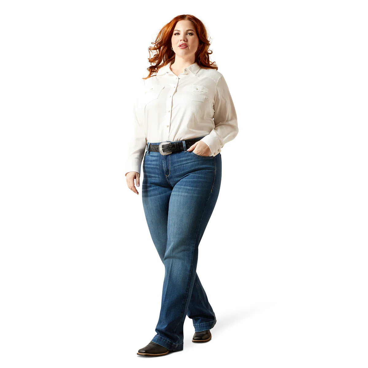 Ariat Womens Perfect Rise Leslie Slim Trouser Jeans in Vermont