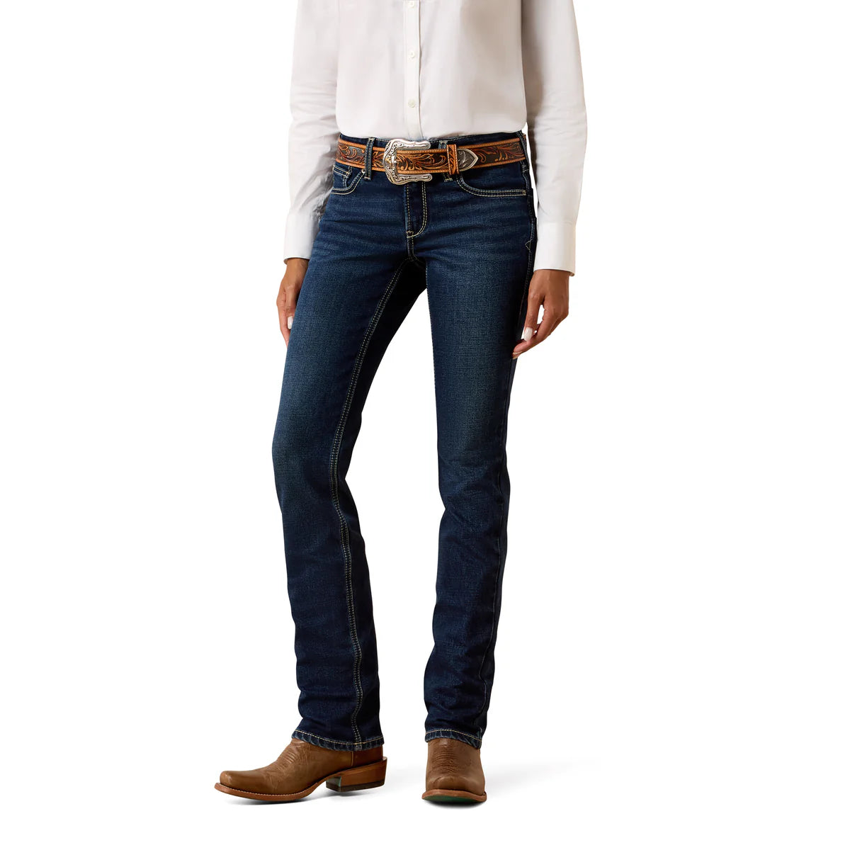 Ariat Womens Perfect Rise Harper Straight Leg Jeans in Sonoma