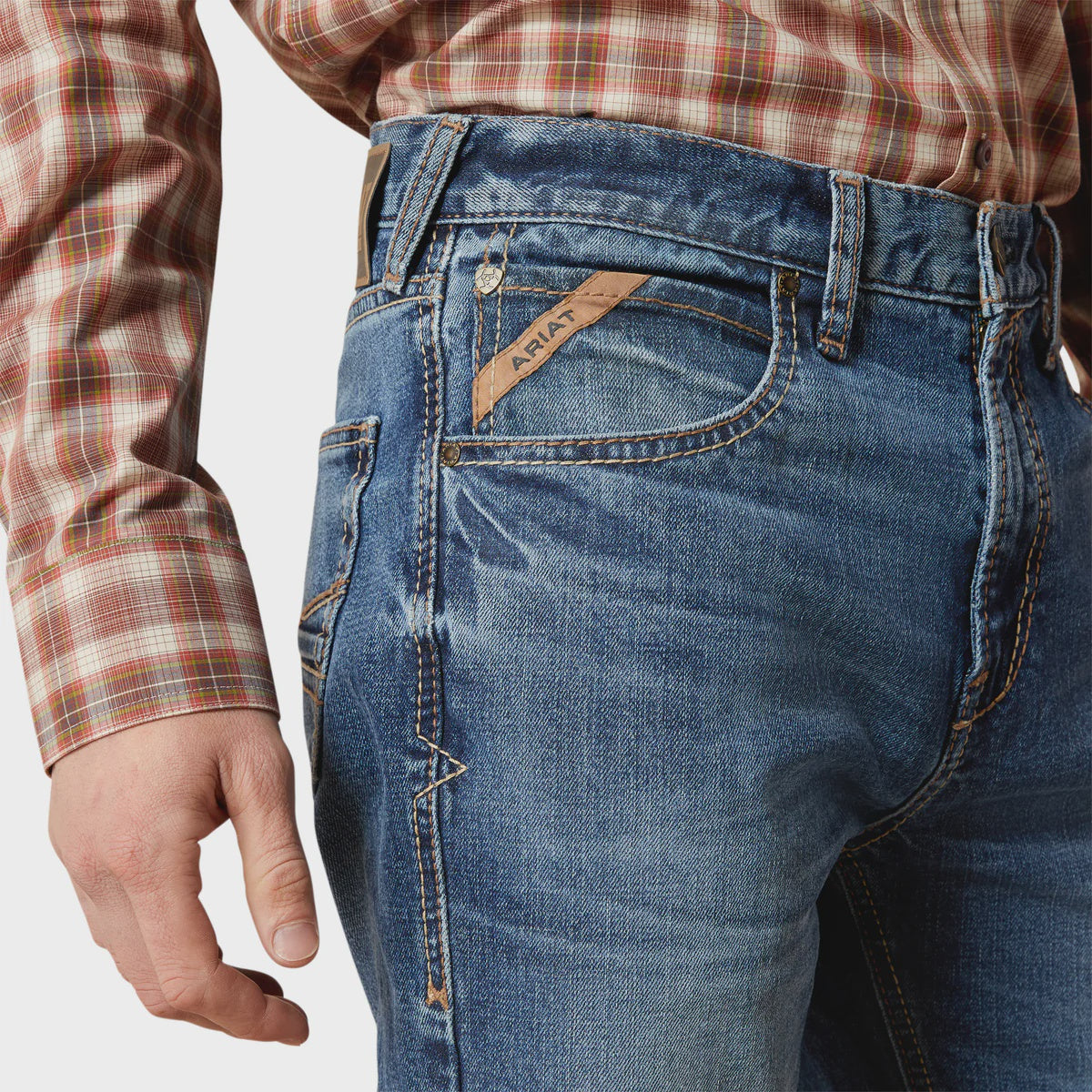 Ariat Mens M7 Slim Rebel Straight Leg Jeans in Livermore