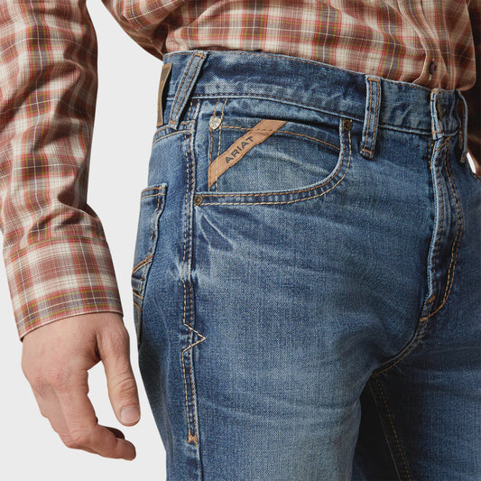 Ariat Mens M7 Slim Rebel Straight Leg Jeans in Livermore