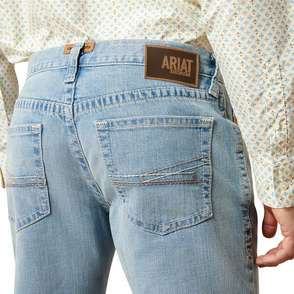 Ariat Mens M4 Relaxed Lucas Straight Leg Jeans in Morello