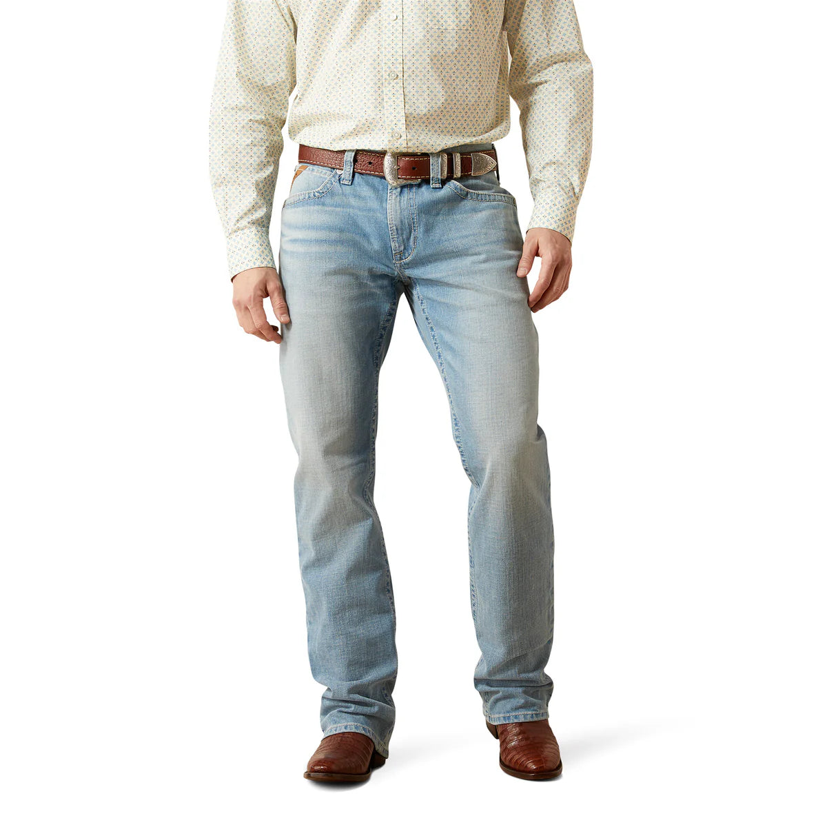 Ariat Mens M4 Relaxed Lucas Straight Leg Jeans in Morello