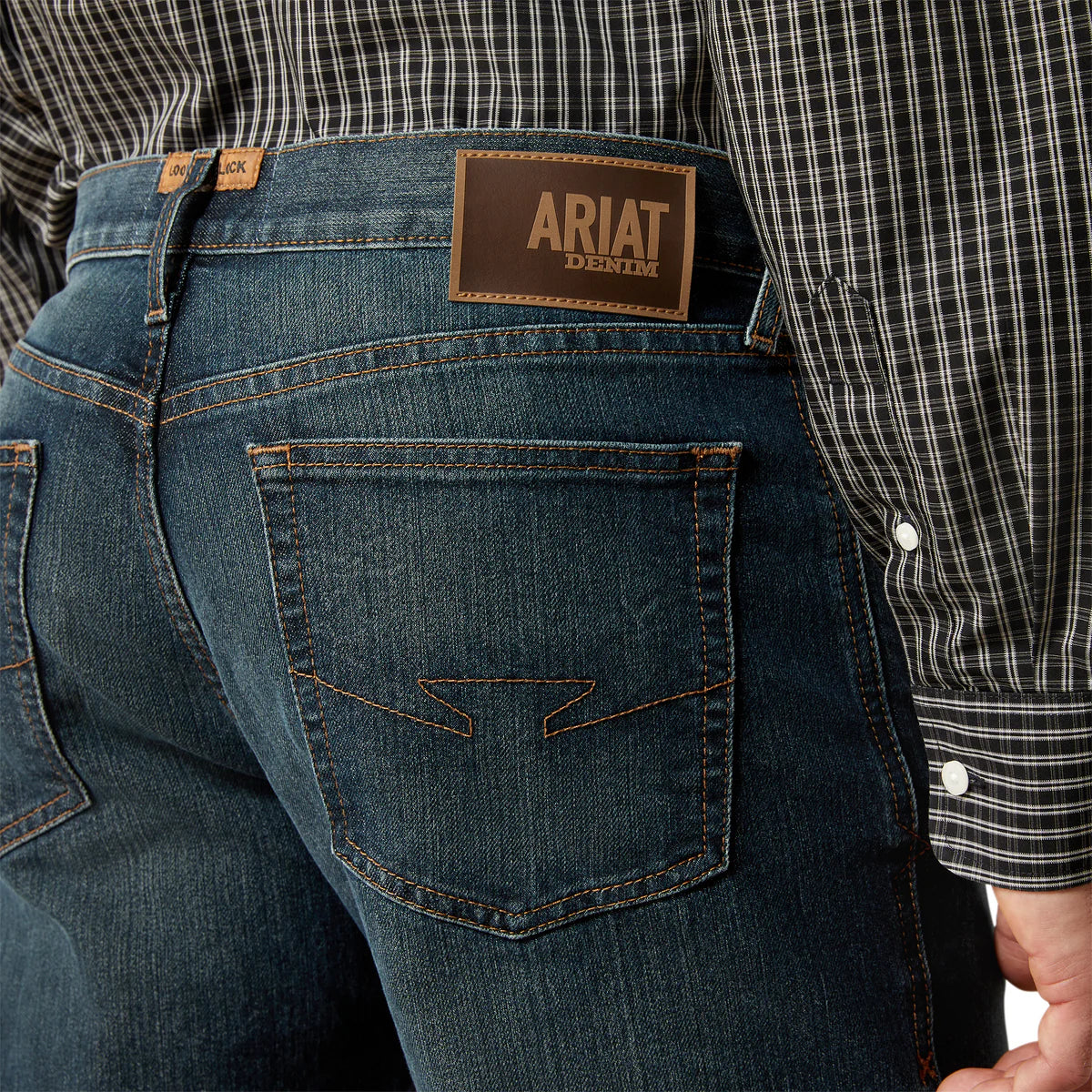Ariat Mens M4 Relaxed Elias Boot Cut Jeans in Atlas