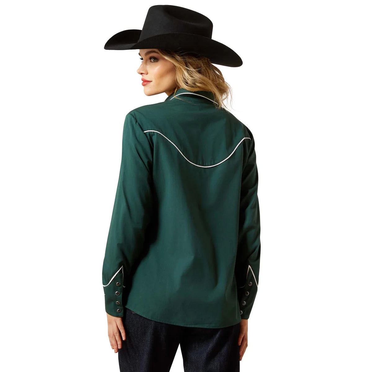 Ariat Womens Mirrorball Snap L/S Blouse