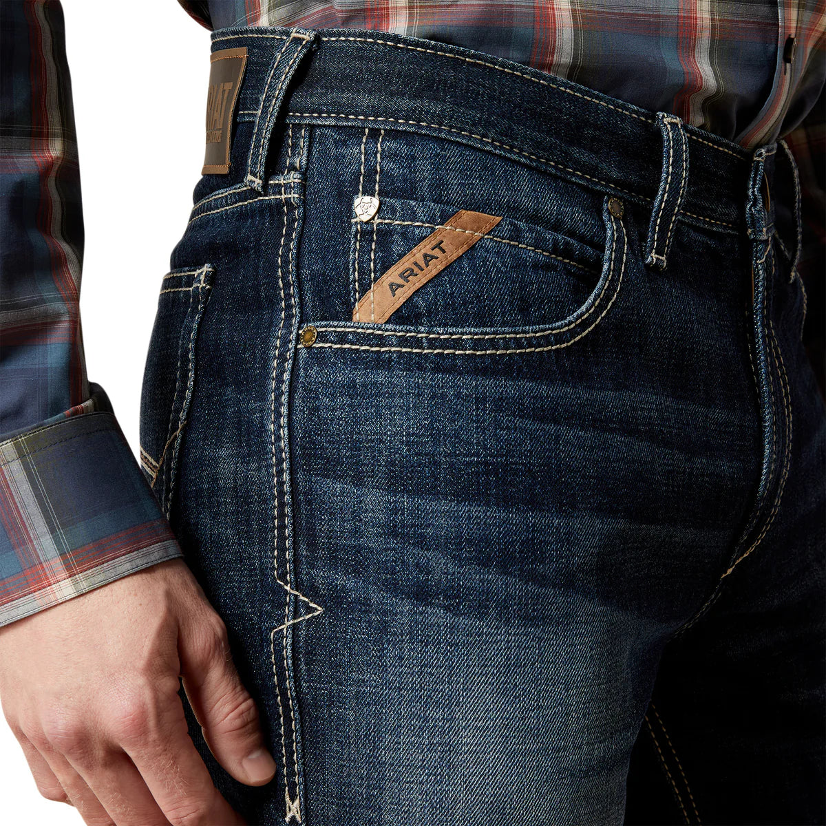 Ariat Mens M2 Relaxed Mayfield Boot Cut Jeans in Declan