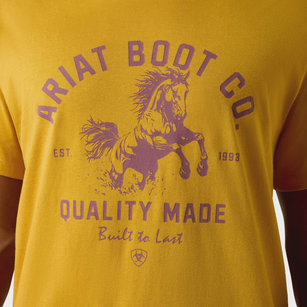 Ariat Mens College Bronc SS Tee