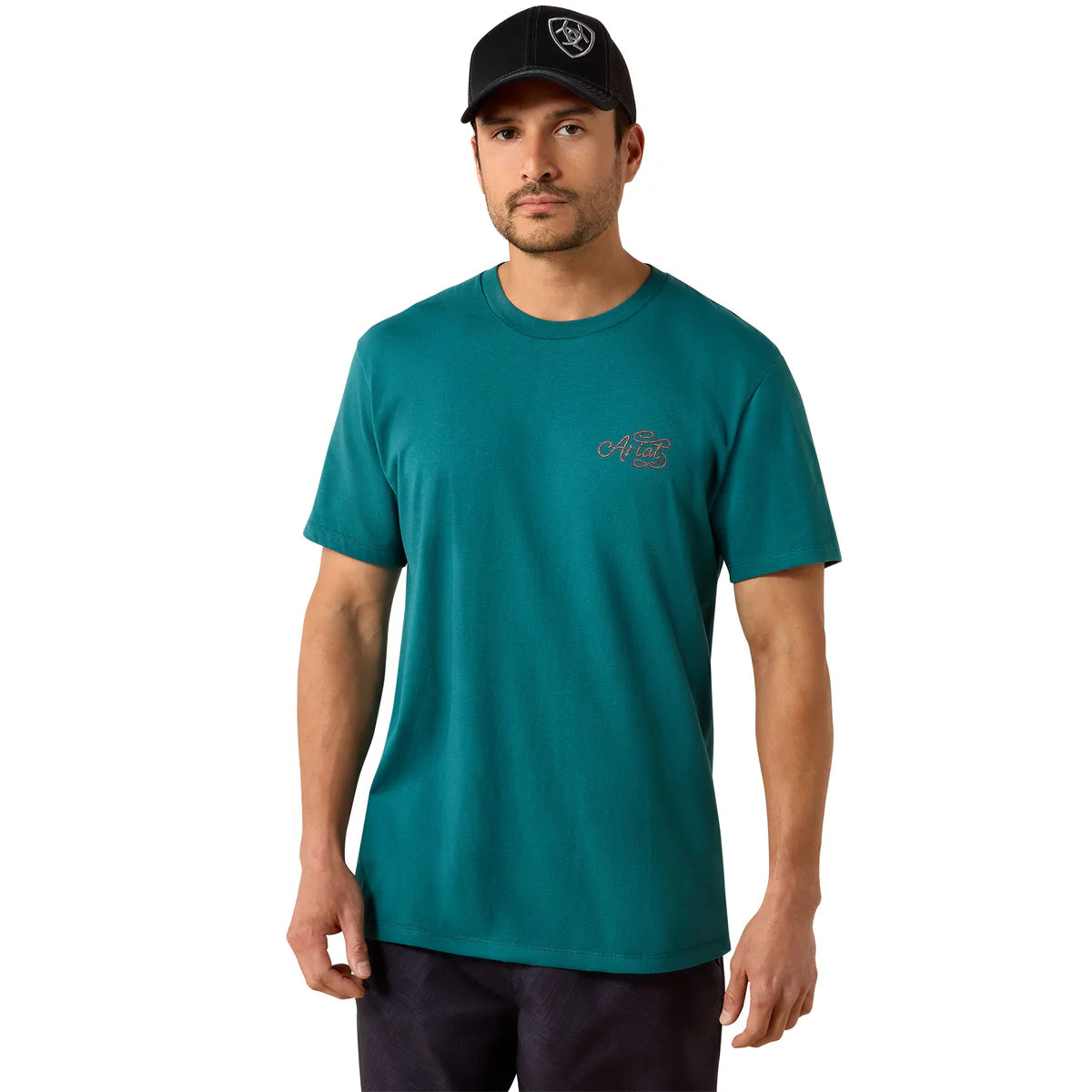 Ariat Mens BBQ Cattle Skull Freedom SS Tee